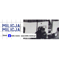 milicja nysa 522 kalkomania...