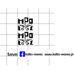 jelcz mpo lodz kalkomania 1:43