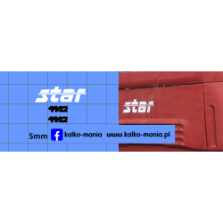 star 1142 logo kalkomania 1:43