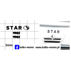 star 1142 logo kalkomania 1:43