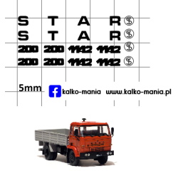 star logo kalkomania 1:43