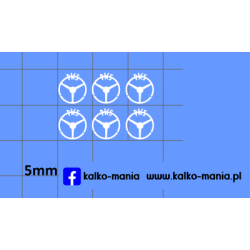 pks zestaw biale logo...