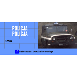uaz 469 policja kalkomania...