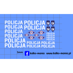 zestaw policja bialy...