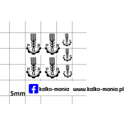 pgr logo kalkomania 1:43
