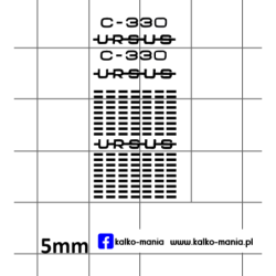 ursus c330 grill kalkomania...