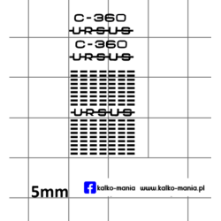 ursus c360 grill kalkomania...