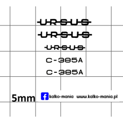 ursus c385a kalkomania 1:43