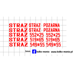 straz pożarna zestaw...