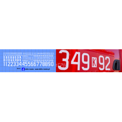 straż zestaw oznaczen cyfry...