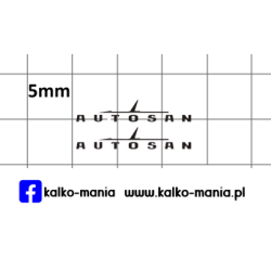 logo autosan kalkomania 1:87