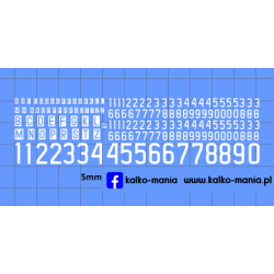 straż zestaw oznaczen cyfry...