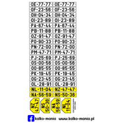 Czechosłowacja 1953 Tablice...