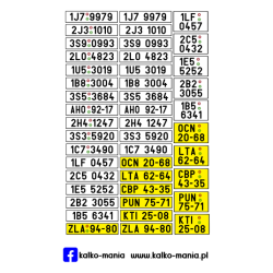 Czechy 1990 Tablice...